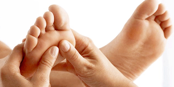 Reflexology treatment at EXHALE SPA Toronto Airport